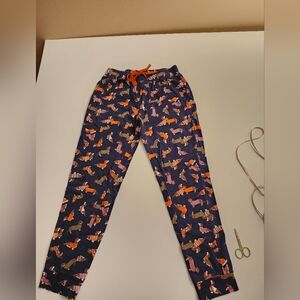 Joe Fresh Navy Dachshund Pajama Pants Womens Small